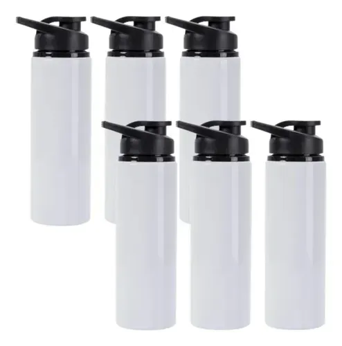 squeeze garrafa aluminio branco 750ml